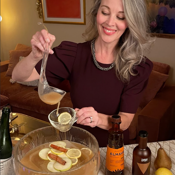 Sparkling Spiced Pear Punch Three Spirit Drinks Sharing Recipes