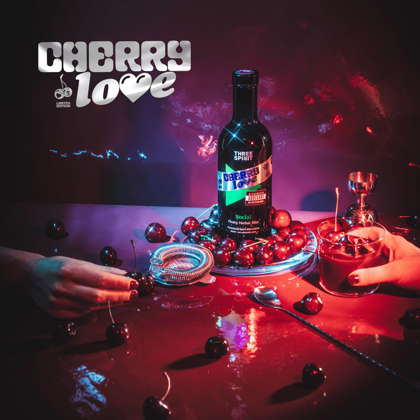 Cherry Love Social XXX • LIMITED EDITION Non-Alcoholic Botanical Elixir