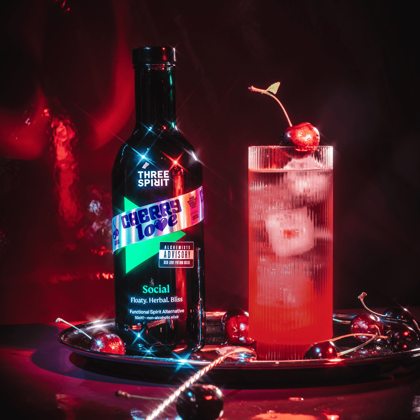 Cherry Love Social XXX • LIMITED EDITION Non-Alcoholic Botanical Elixir