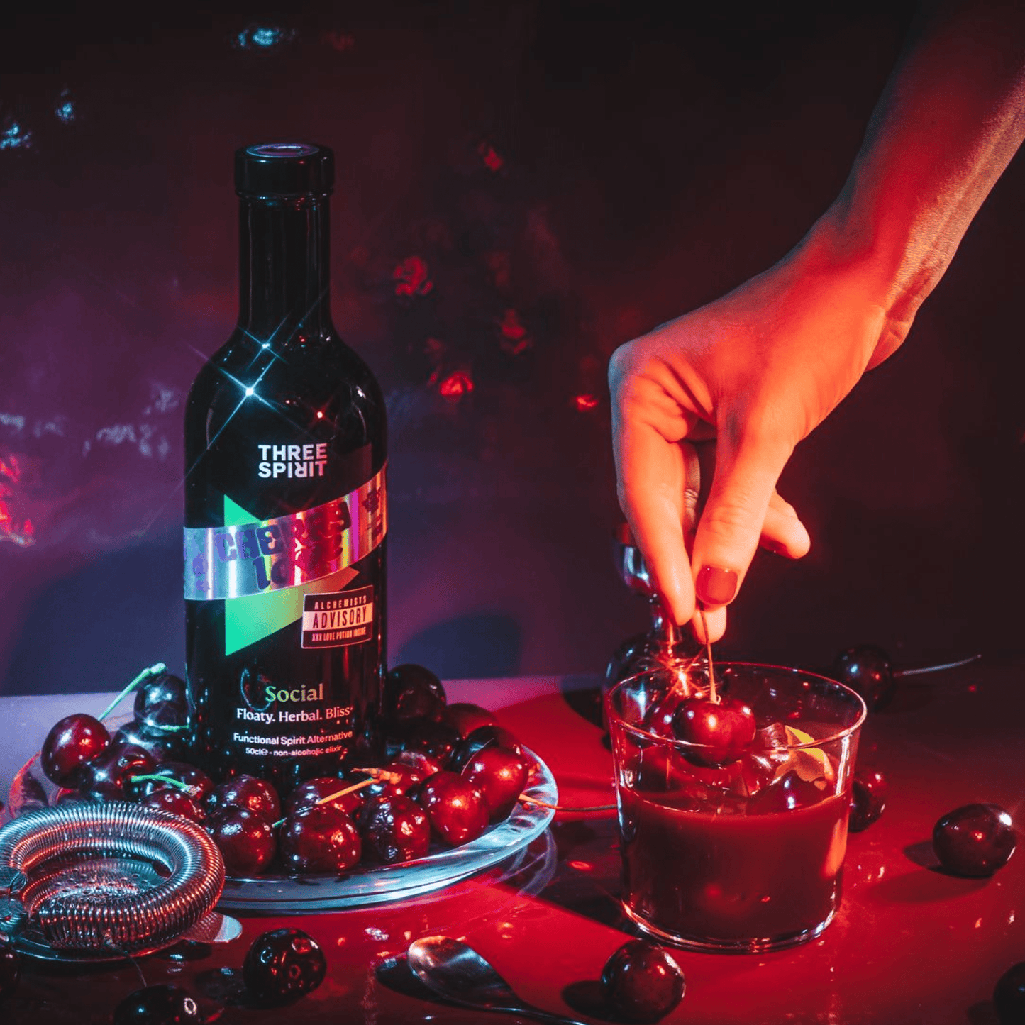 Cherry Love Social XXX • LIMITED EDITION Non-Alcoholic Botanical Elixir