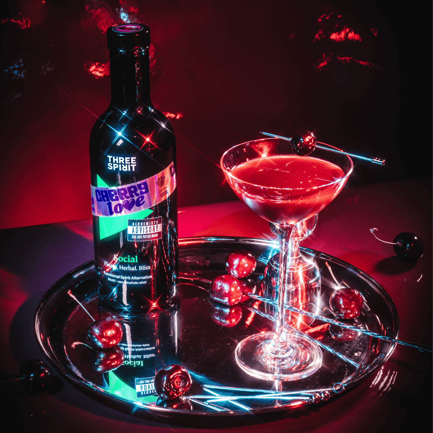 Cherry Love Social XXX • LIMITED EDITION Non-Alcoholic Botanical Elixir