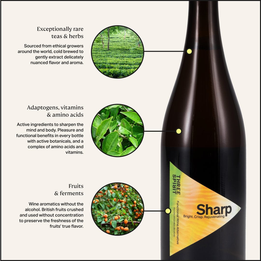 Sharp • Non-Alcoholic White Wine Alternative • Liquid Sunshine