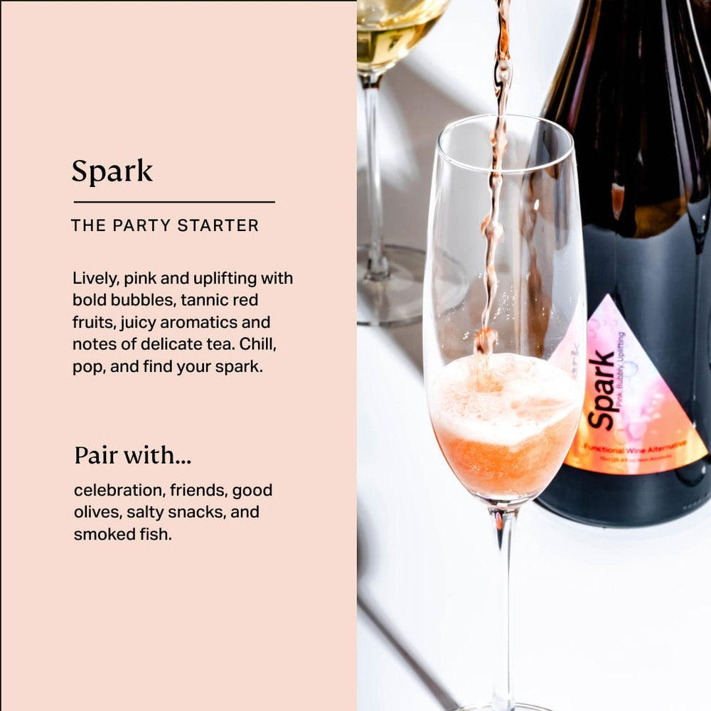 Spark • Non-Alcoholic Sparkling Alternative • The Party Starter